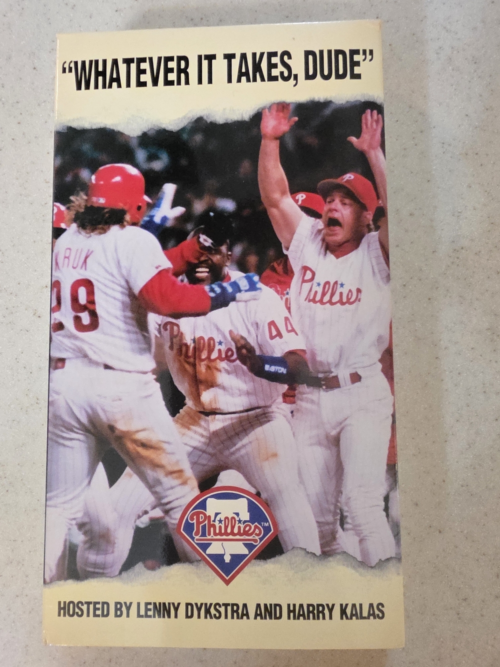 Phillies "Whatever It Takes, Dude" VHS — White
